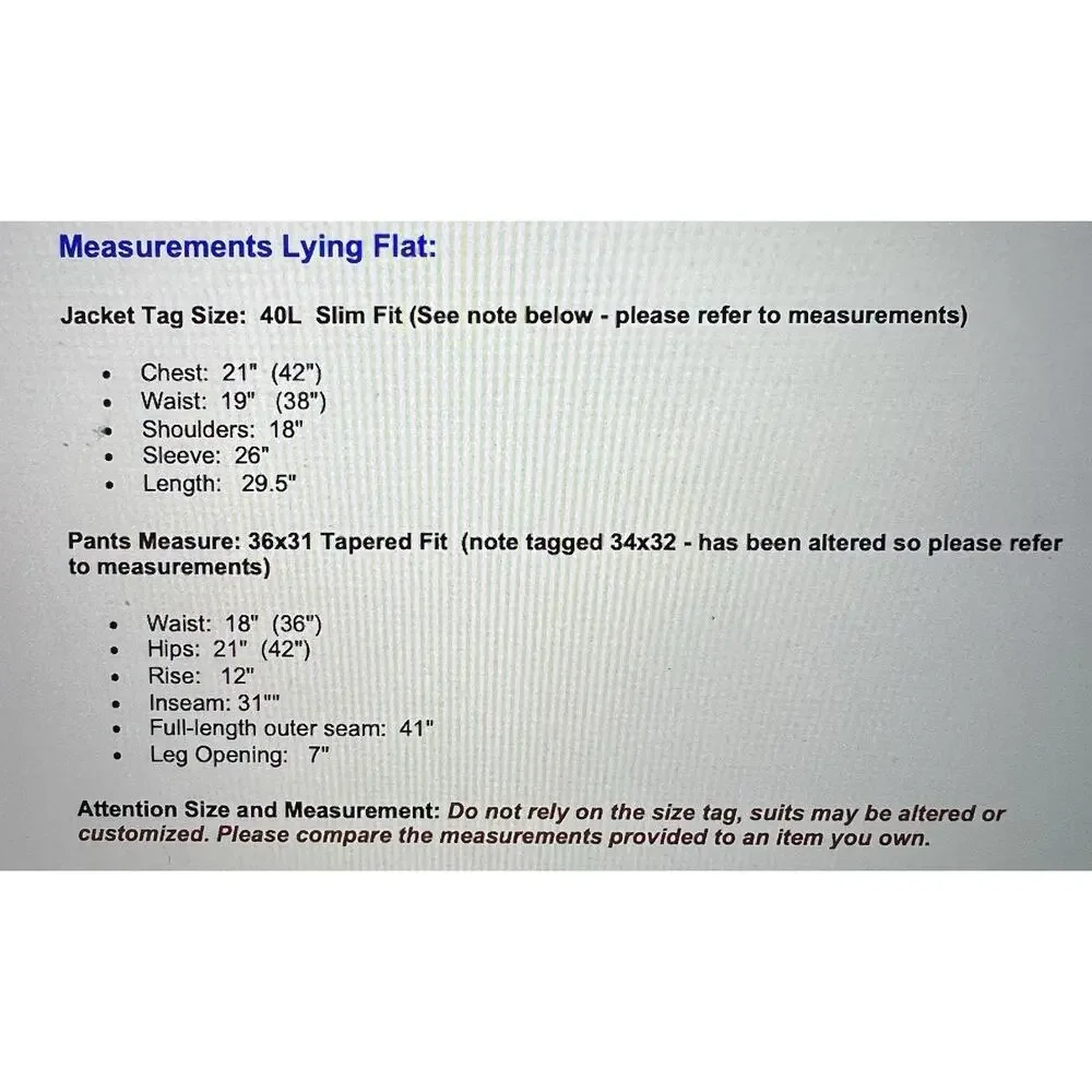 Banana Republic 40L 36x31 Slim Fit Blue Denim Look Unstructured Performance - Picture 3 of 16